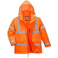 Oxford Weave 300D Class 3 Hi Vis 4-in1 Traffic Jacket