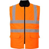 Oxford Weave 300D Class 2 Reversible Hi Vis Bodywarmer