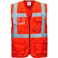 Portwest Berlin Hi Vis Executive Vest M Red POW28366