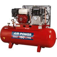 Sealey SA1565 Petrol Air Compressor 150 Litre