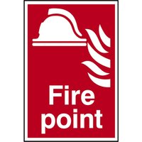 Self-Adhesive PVC "Fire Point" Sign 200mm x 300mm