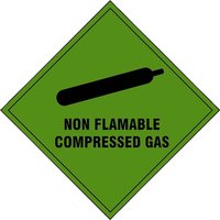 Non Flammable Compressed Gas Sign