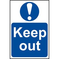 Scan Keep Out Sign 400mm 600mm Standard
