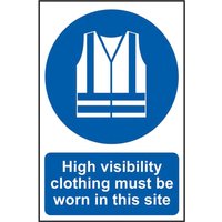 Scan High Visibility Jackets Must Be Worn In This Site PVC Sign