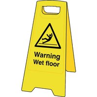 Scan Heavy Duty A-Board Sign - Warning Wet Floor