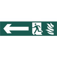 Running Man Arrow Left Sign