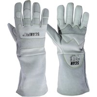 Scan - Premium Leather Welding Gloves - l (Size 9) scaglopwell