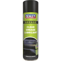 Sealey Clear Grease Lubricant Spray 500ml Pack of 6 Sealey Clear Grease Lubricant Spray 500ml Pack of 6