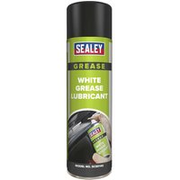 Sealey White Grease Lubricant Spray 500ml Pack of 1 Sealey White Grease Lubricant Spray 500ml Pack of 1