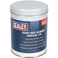 Sealey SCS110 Red Rubber Grease Tin 500g Sealey SCS110 Red Rubber Grease Tin 500g