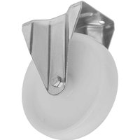 Sealey Heavy Duty Nylon Fixed Plate Castor Wheel 100mm Sealey Heavy Duty Nylon Fixed Plate Castor Wheel 100mm