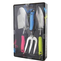 Spear and Jackson Colours 3 Piece Stainless Steel Garden Tool Set
