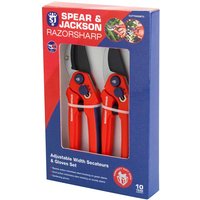 Spear and Jackson Razorsharp Secateurs and Gloves Set