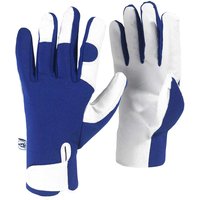Kew Gardens Leather Palm Gardening Gloves Blue M