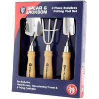 Spear and Jackson 3 Piece Stainless Steel Mini Potting Tool Set