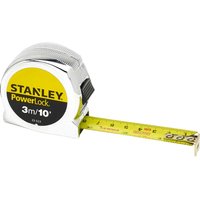 Stanley Classic Powerlock Tape Measure Imperial & Metric 10ft / 3m 19mm Stanley Classic Powerlock Tape Measure Imperial & Metric 10ft / 3m 19mm