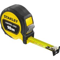 Stanley Control Lock Pocket Tape Measure Metric Metric 10m 25mm Stanley Control Lock Pocket Tape Measure Metric Metric 10m 25mm