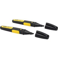 STANLEY® Hand Tools Chisel Tip Marker Black (Pack 2) 0-47-314