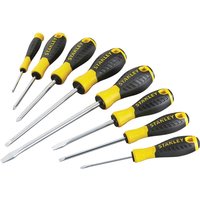 Stanley 8 Piece Essential Phillips and Slotted Screwdriver Set Stanley 8 Piece Essential Phillips and Slotted Screwdriver Set
