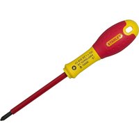 Stanley FatMax VDE Insulated Pozi Screwdriver PZ0 75mm Stanley FatMax VDE Insulated Pozi Screwdriver PZ0 75mm