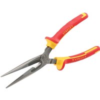 Stanley Insulated VDE Long Nose Pliers 200mm Stanley Insulated VDE Long Nose Pliers 200mm