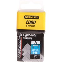Stanley Light Duty Staples 8mm Pack of 1000 Stanley Light Duty Staples 8mm Pack of 1000