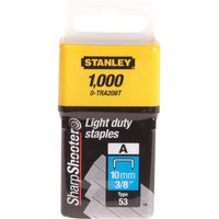 Stanley Light Duty Staples 10mm Pack of 1000 Stanley Light Duty Staples 10mm Pack of 1000