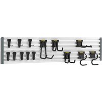 Stanley 20 Piece Track Wall Storage System Starter Kit Stanley 20 Piece Track Wall Storage System Starter Kit