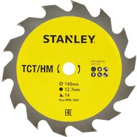 Stanley TCT Circular Saw Blade 140mm 14T 12.7mm Stanley TCT Circular Saw Blade 140mm 14T 12.7mm