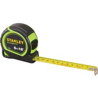 Stanley Tylon Hi-Viz Pocket Tape Measure Imperial & Metric 16ft / 5m 19mm Stanley Tylon Hi-Viz Pocket Tape Measure Imperial & Metric 16ft / 5m 19mm