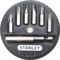 Stanley 7 Piece Slotted, Phillips and Pozi Insert Screwdriver Bit Set Stanley 7 Piece Slotted, Phillips and Pozi Insert Screwdriver Bit Set