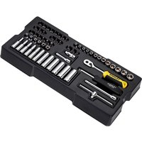 Stanley 60 Piece 1/4" Drive Socket Set Module 1/4" Stanley 60 Piece 1/4" Drive Socket Set Module 1/4"
