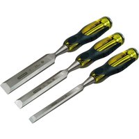 Stanley FatMax 3 Piece Bevel Edge Wood Chisel Set Stanley FatMax 3 Piece Bevel Edge Wood Chisel Set