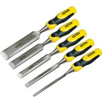 Stanley 5 Piece Dynagrip Bevel Edge Chisel Set Stanley 5 Piece Dynagrip Bevel Edge Chisel Set