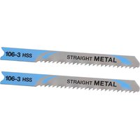 Stanley Straight Cutting U Shank HSS Jigsaw Blades for Metal Pack of 2 Stanley Straight Cutting U Shank HSS Jigsaw Blades for Metal Pack of 2