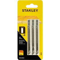 Stanley Clean Cutting U Shank Jigsaw Blades for Laminate Pack of 3 Stanley Clean Cutting U Shank Jigsaw Blades for Laminate Pack of 3