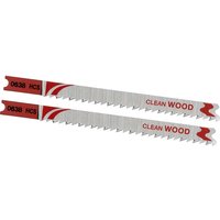 Stanley FatMax Clean Cutting U Shank Jigsaw Blades for Wood Pack of 2 Stanley FatMax Clean Cutting U Shank Jigsaw Blades for Wood Pack of 2