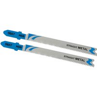 Stanley FatMax Straight Cutting T Shank Jigsaw Blades for Metal Pack of 2 Stanley FatMax Straight Cutting T Shank Jigsaw Blades for Metal Pack of 2