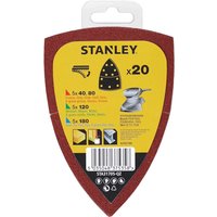 Stanley Multi Sander Sheets Assorted Grit Pack of 20 Stanley Multi Sander Sheets Assorted Grit Pack of 20