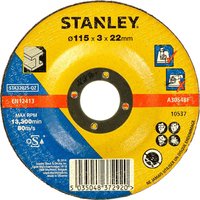 Stanley Depressed Centre Metal Cutting Disc 115mm Pack of 1 Stanley Depressed Centre Metal Cutting Disc 115mm Pack of 1