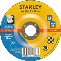 Stanley Depressed Centre Metal Cutting Disc 125mm Pack of 1 Stanley Depressed Centre Metal Cutting Disc 125mm Pack of 1