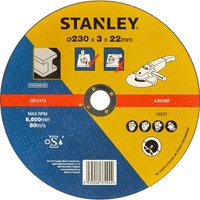 Stanley Flat Metal Cutting Disc 230mm Pack of 1 Stanley Flat Metal Cutting Disc 230mm Pack of 1
