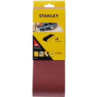 Stanley 100mm x 610mm Sanding Belts 100mm x 610mm 80g Pack of 3 Stanley 100mm x 610mm Sanding Belts 100mm x 610mm 80g Pack of 3