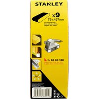 Stanley 75mm x 457mm Sanding Belts 75mm x 457mm Assorted Pack of 9
