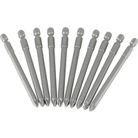 Stanley Pozi Screwdriver Bit PZ2 100mm Pack of 10 Stanley Pozi Screwdriver Bit PZ2 100mm Pack of 10