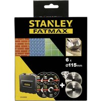 Stanley 6 Piece Multi Purpose 115mm Cutting Disc Set 115mm Stanley 6 Piece Multi Purpose 115mm Cutting Disc Set 115mm