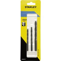 Stanley 3 Piece HSS-R Drill Bit Set Stanley 3 Piece HSS-R Drill Bit Set