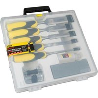 Stanley 5 Piece Dynagrip Chisel Set and Sharpening Kit Stanley 5 Piece Dynagrip Chisel Set and Sharpening Kit