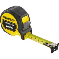 Stanley Control Lock Pocket Tape Measure Imperial & Metric 16ft / 5m 25mm Stanley Control Lock Pocket Tape Measure Imperial & Metric 16ft / 5m 25mm
