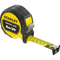 Stanley Control Lock Pocket Tape Measure Imperial & Metric 26ft / 8m 25mm Stanley Control Lock Pocket Tape Measure Imperial & Metric 26ft / 8m 25mm